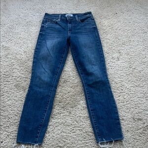 Paige hoxton ankle medium wash denim jeans size 25